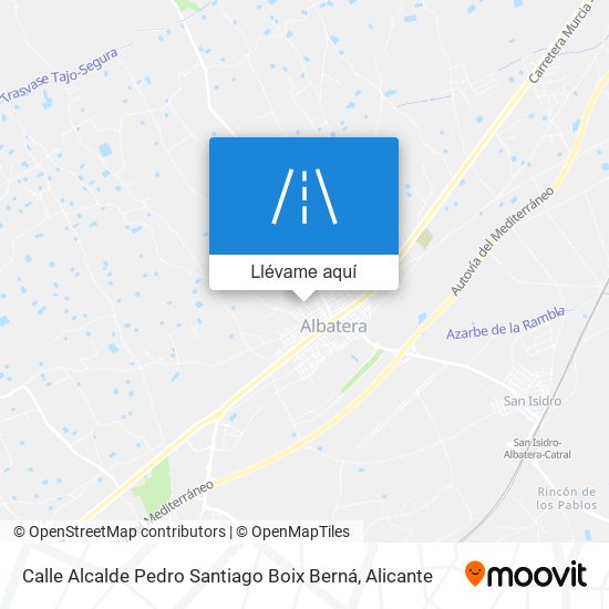 Mapa Calle Alcalde Pedro Santiago Boix Berná