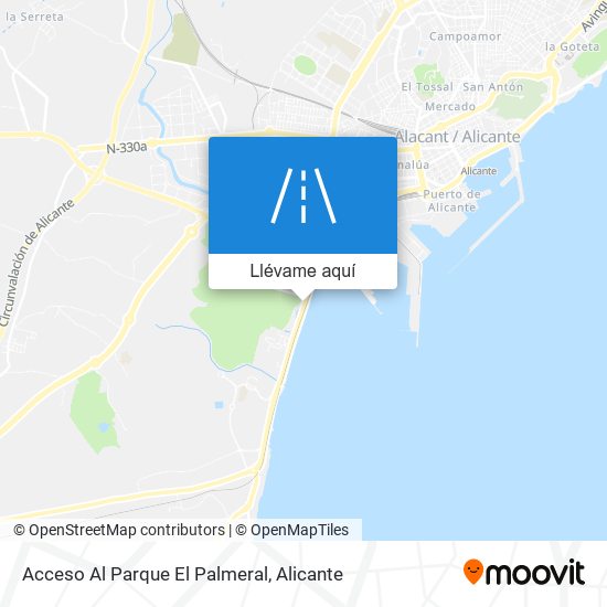 Mapa Acceso Al Parque El Palmeral