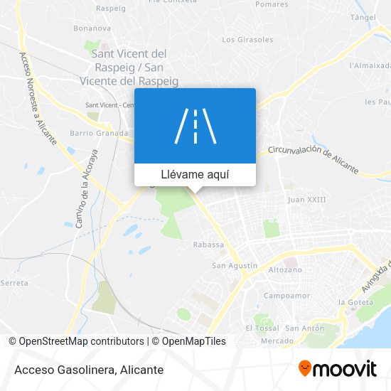 Mapa Acceso Gasolinera