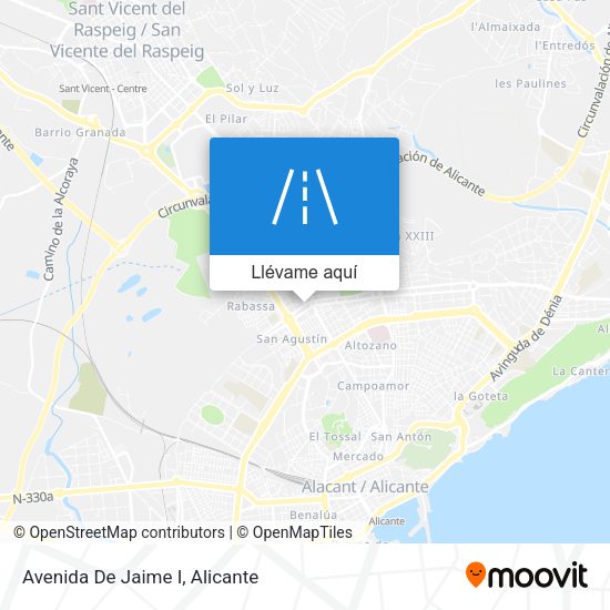 Mapa Avenida De Jaime I