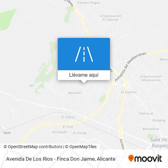 Mapa Avenida De Los Ríos - Finca Don Jaime