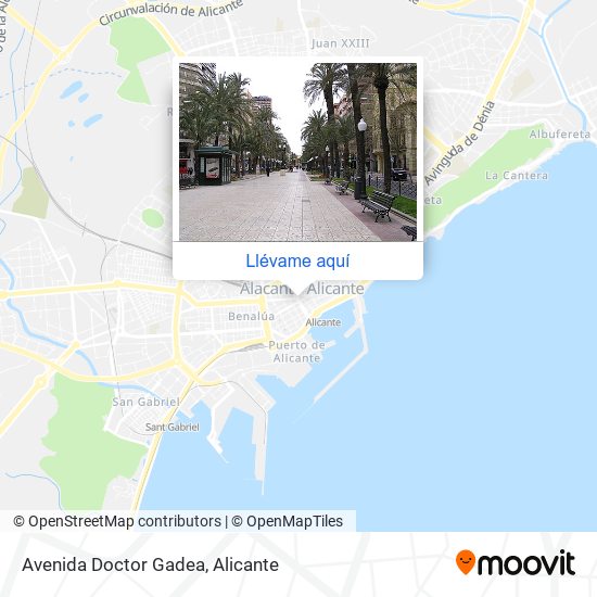 Mapa Avenida Doctor Gadea