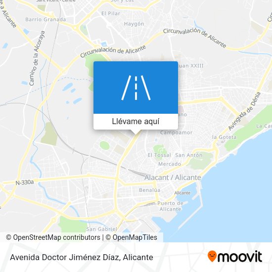 Mapa Avenida Doctor Jiménez Díaz