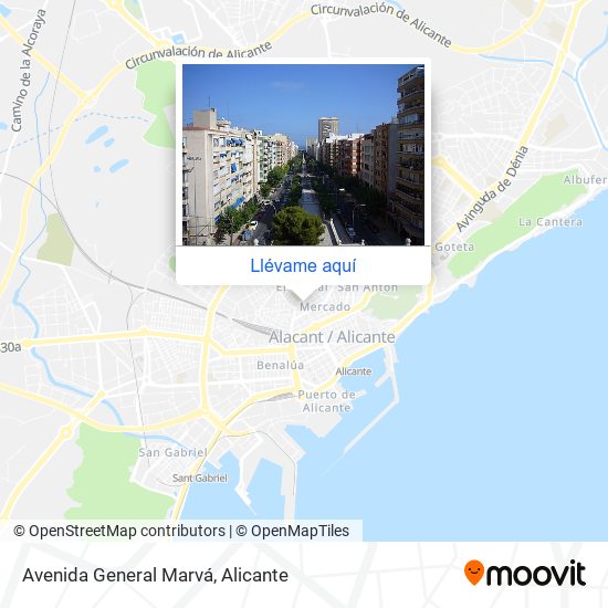 Mapa Avenida General Marvá