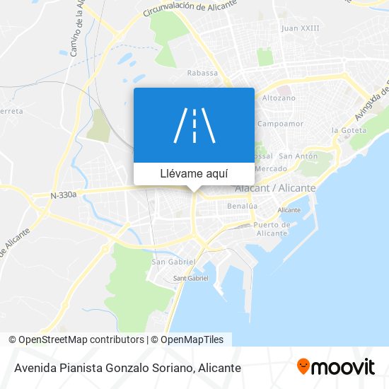 Mapa Avenida Pianista Gonzalo Soriano