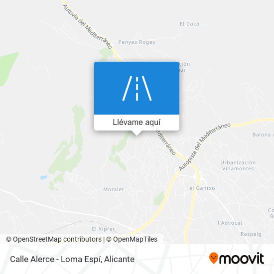 Mapa Calle Alerce - Loma Espí