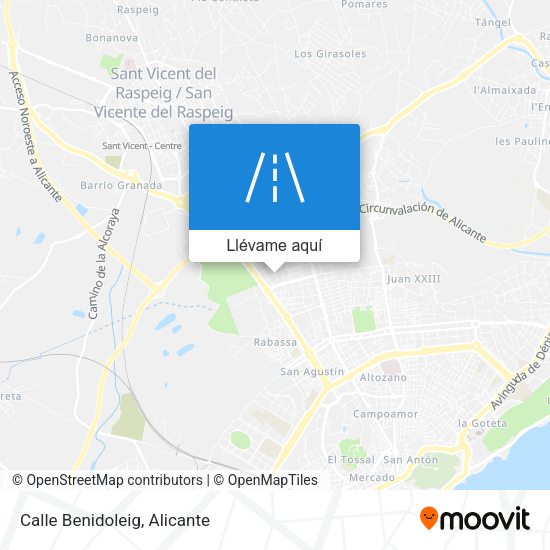 Mapa Calle Benidoleig