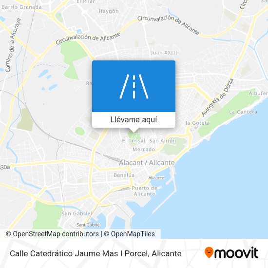 Mapa Calle Catedrático Jaume Mas I Porcel