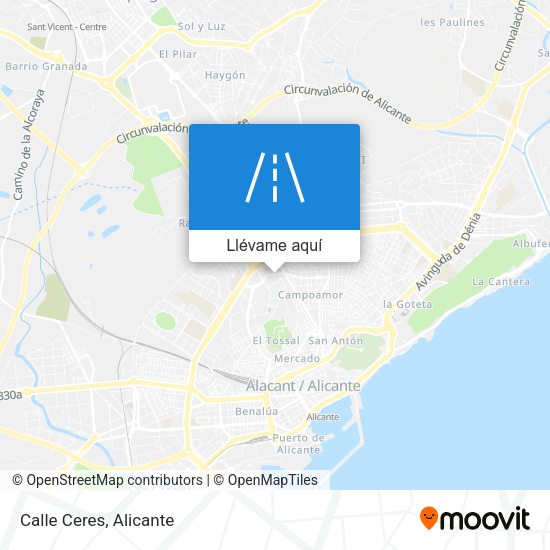Mapa Calle Ceres