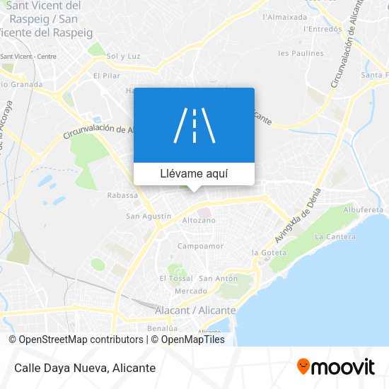 Mapa Calle Daya Nueva