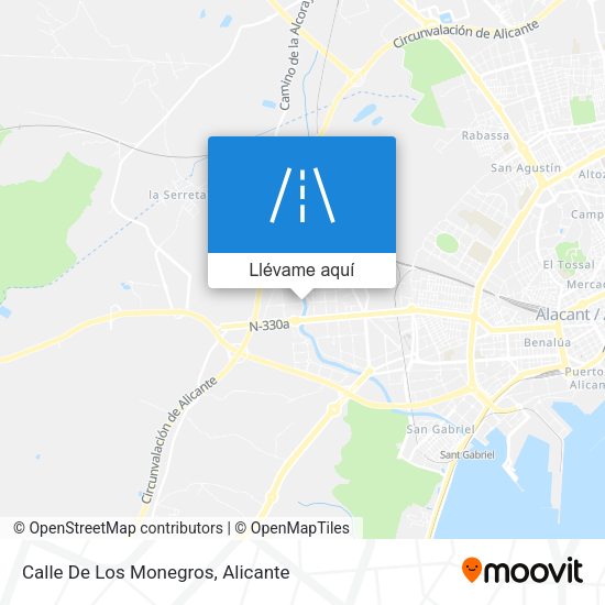 Mapa Calle De Los Monegros