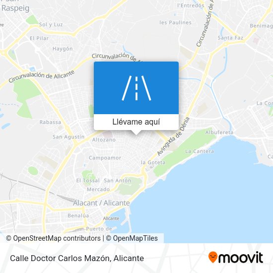 Mapa Calle Doctor Carlos Mazón
