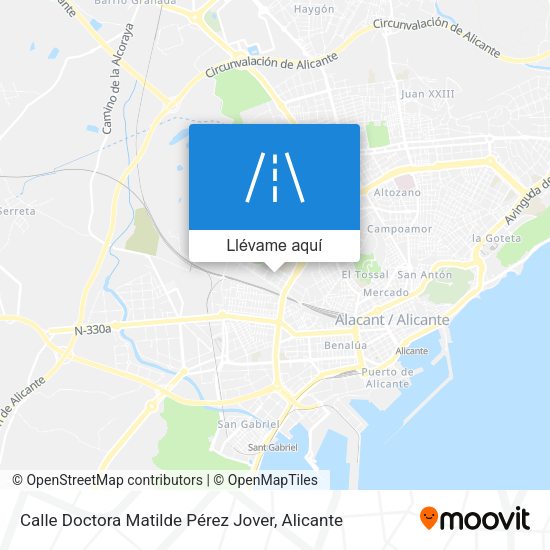 Mapa Calle Doctora Matilde Pérez Jover