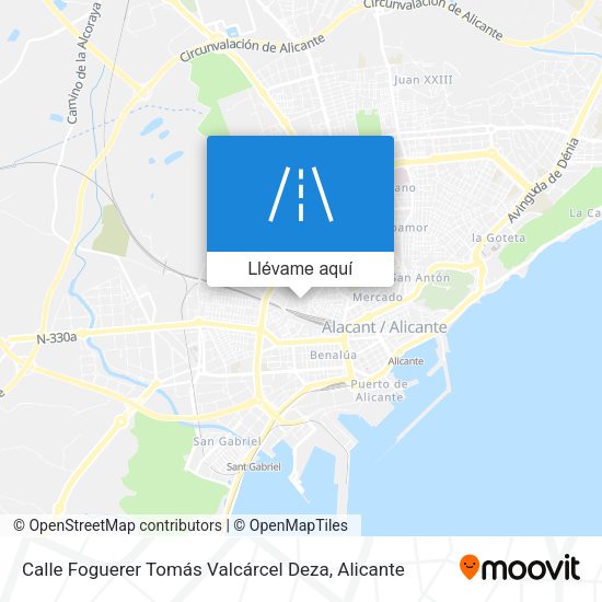 Mapa Calle Foguerer Tomás Valcárcel Deza