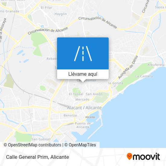 Mapa Calle General Prim