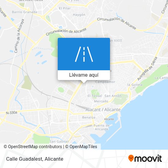 Mapa Calle Guadalest