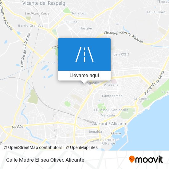 Mapa Calle Madre Elisea Oliver