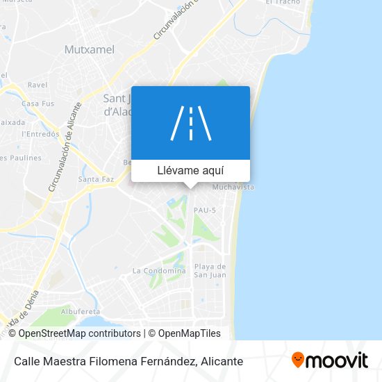 Mapa Calle Maestra Filomena Fernández
