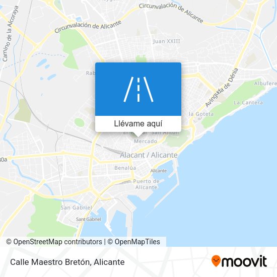 Mapa Calle Maestro Bretón