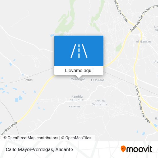 Mapa Calle Mayor-Verdegás