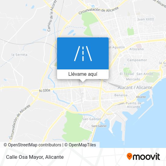 Mapa Calle Osa Mayor
