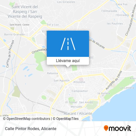 Mapa Calle Pintor Rodes