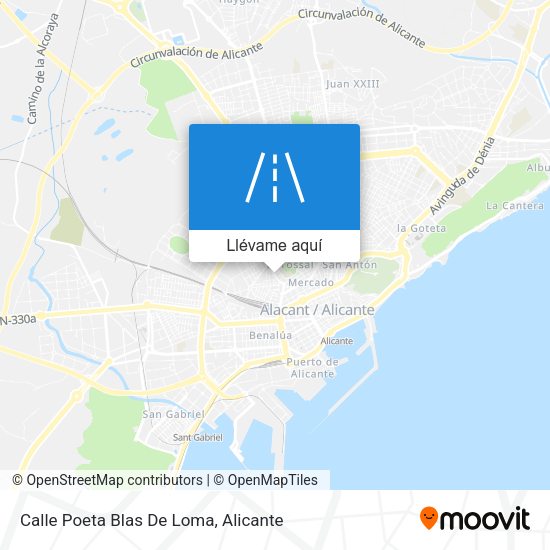 Mapa Calle Poeta Blas De Loma