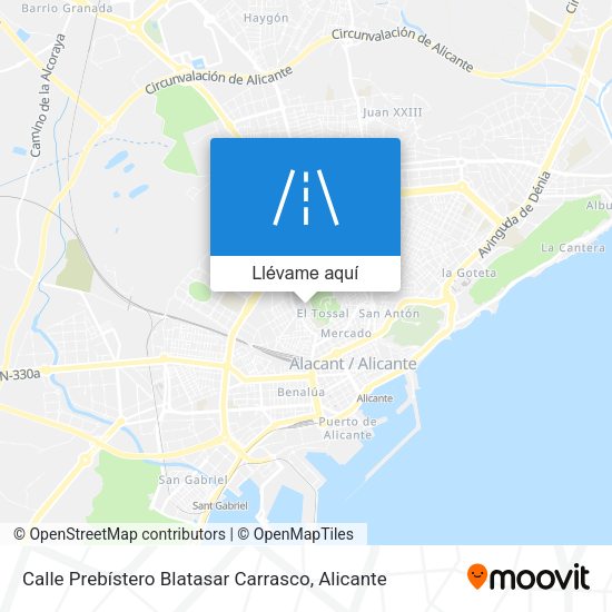 Mapa Calle Prebístero Blatasar Carrasco