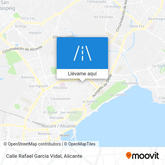 Mapa Calle Rafael García Vidal