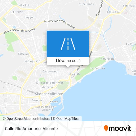 Mapa Calle Río Amadorio