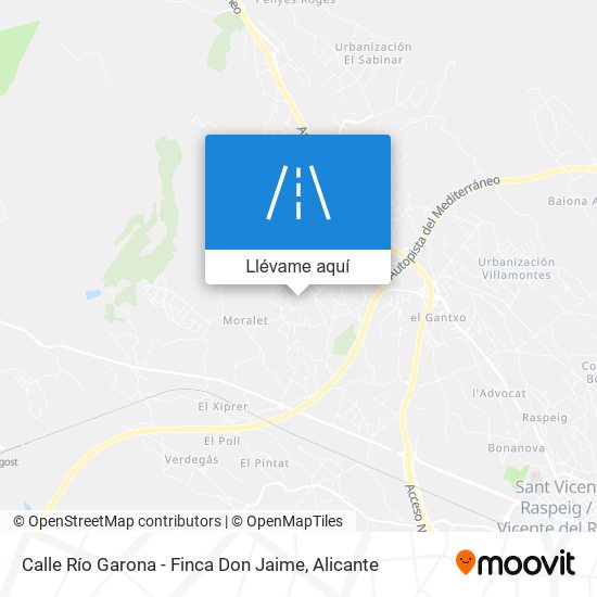 Mapa Calle Río Garona - Finca Don Jaime