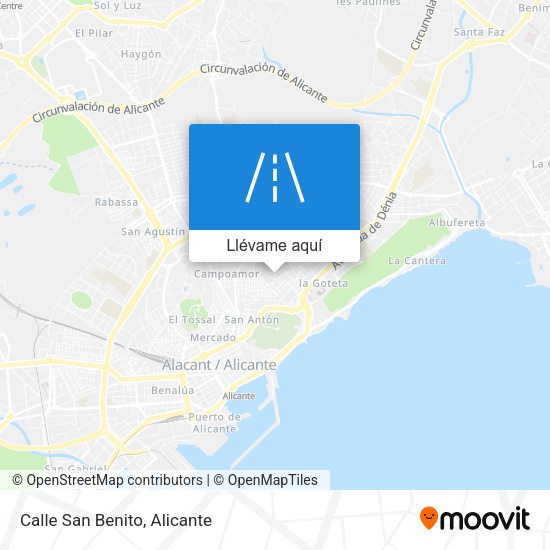 Mapa Calle San Benito