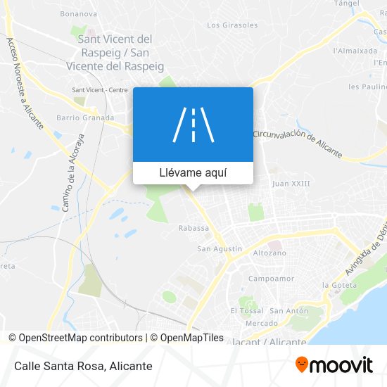 Mapa Calle Santa Rosa