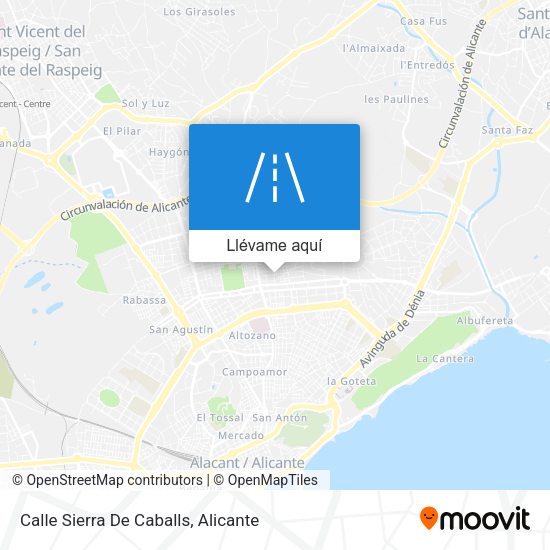 Mapa Calle Sierra De Caballs