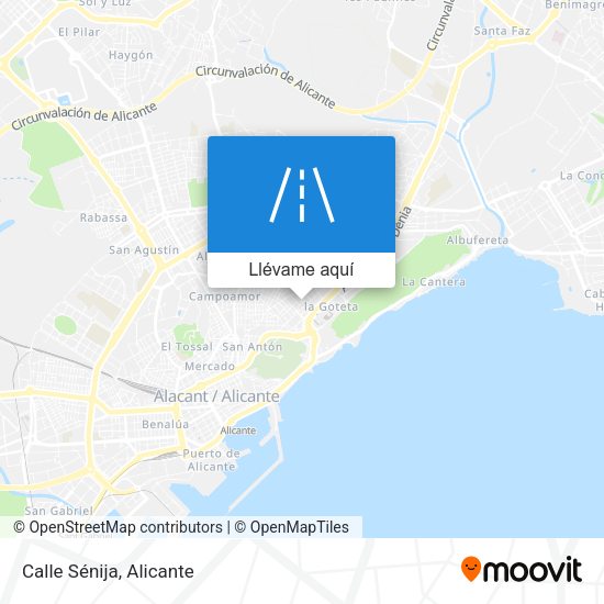 Mapa Calle Sénija