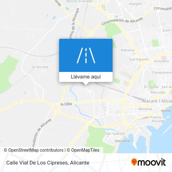Mapa Calle Vial De Los Cipreses