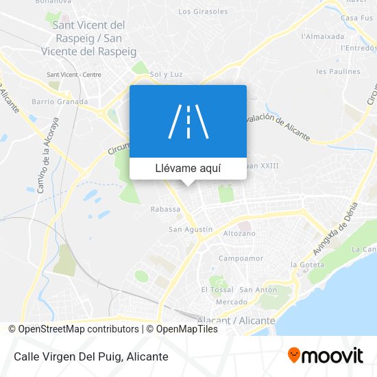 Mapa Calle Virgen Del Puig