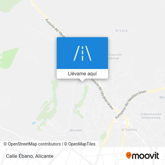 Mapa Calle Ébano