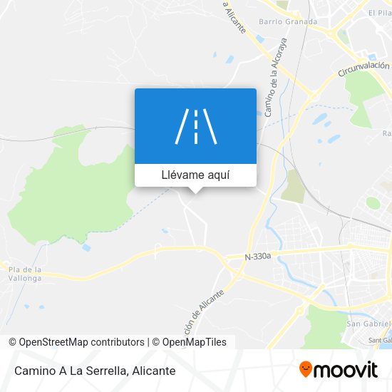 Mapa Camino A La Serrella