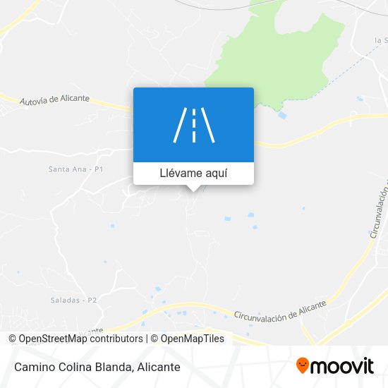 Mapa Camino Colina Blanda