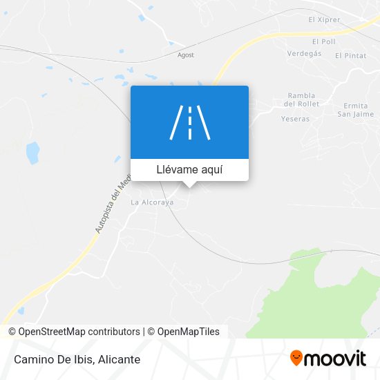 Mapa Camino De Ibis