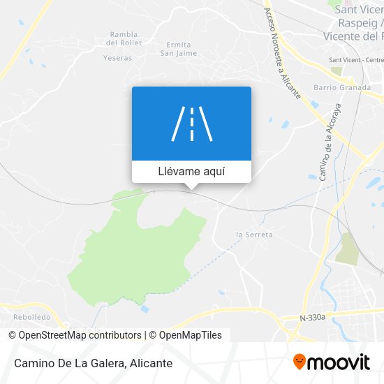 Mapa Camino De La Galera