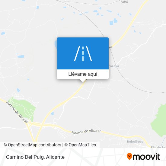 Mapa Camino Del Puig