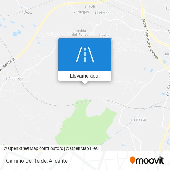 Mapa Camino Del Teide