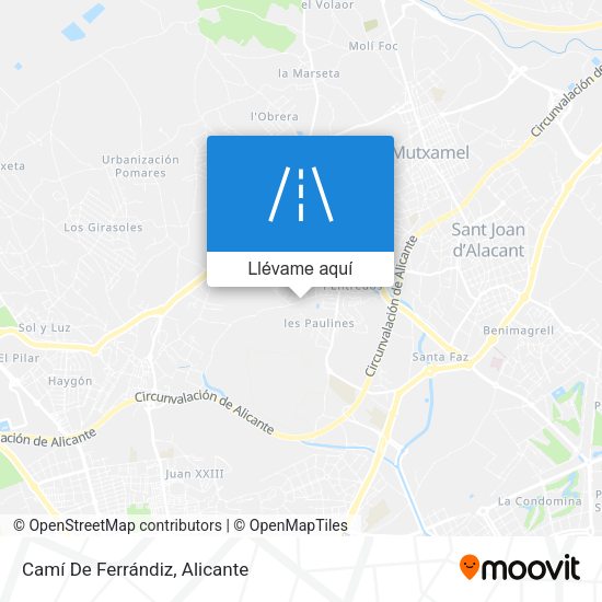 Mapa Camí De Ferrándiz