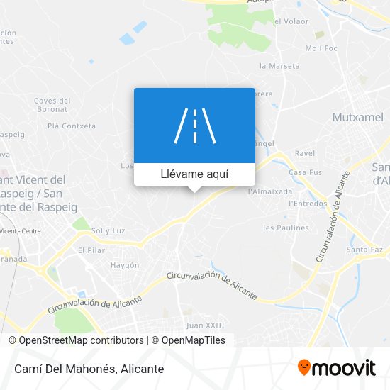 Mapa Camí Del Mahonés