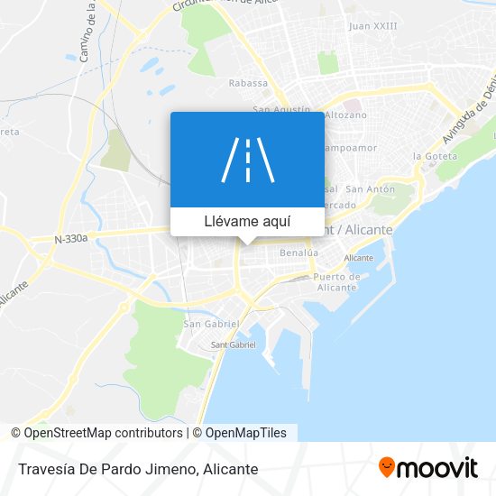 Mapa Travesía De Pardo Jimeno