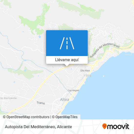 Mapa Autopista Del Mediterráneo