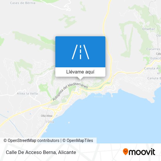 Mapa Calle De Acceso Berna