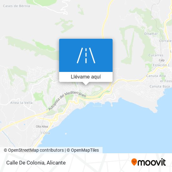 Mapa Calle De Colonia